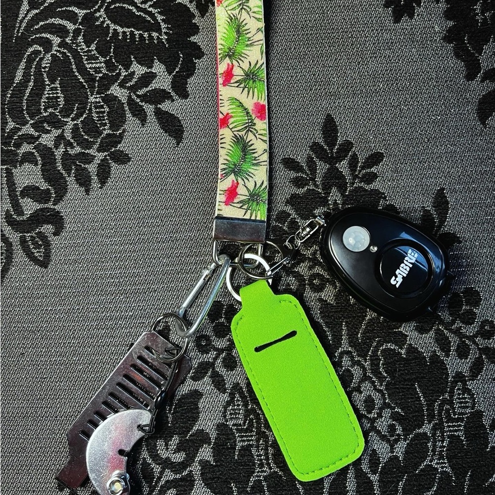 Travel safety keychain
